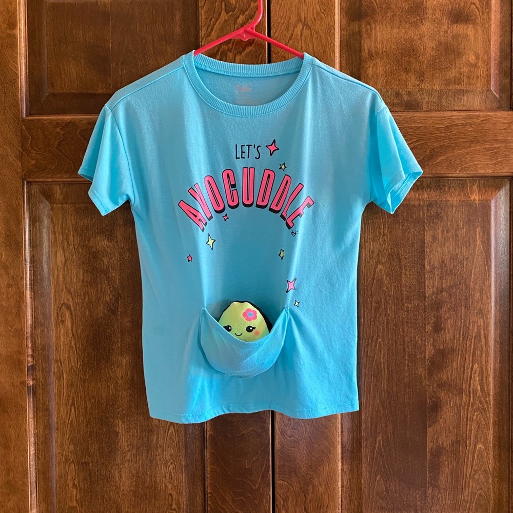 JUSTICE "Let's Avocuddle" Girls Tee Shirt - Size 10